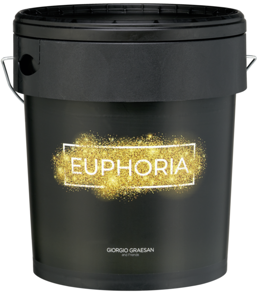 Gebinde 2110 Euphoria Bianco | Italienischer Effektspachtel mit prismatischem Pailetteneffekt