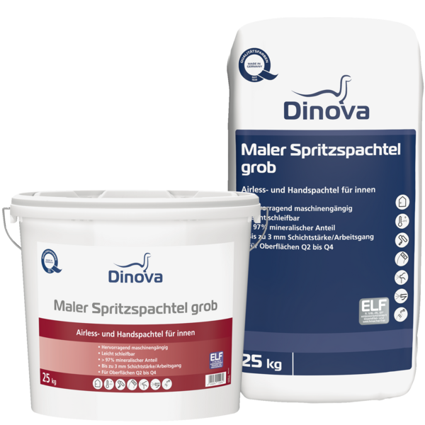 Gebinde  Maler Spritzspachtel Grob | Airless- und Handspachtel für innen